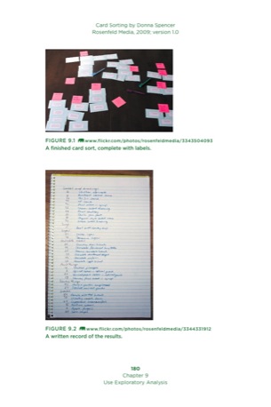 Card Sorting - p199